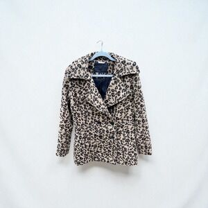 Designer - Joujou
Leopard Double
Breasted Jacket, Size Large